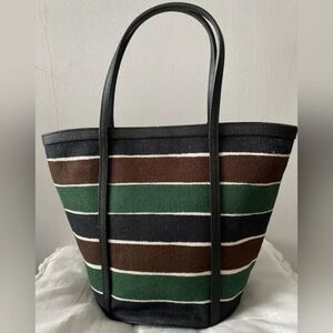 Authentic Dolce & Gabbana Multicolor Striped Tote